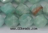 CAM1475 15.5 inches 12mm faceted nuggets Brazilian amazonite beads