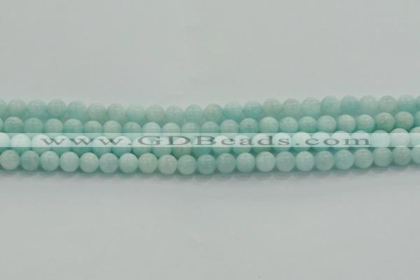 CAM1501 15.5 inches 6mm round natural peru amazonite beads