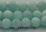 CAM1502 15.5 inches 8mm round natural peru amazonite beads