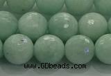 CAM1514 15.5 inches 12mm faceted round natural peru amazonite beads