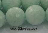 CAM1516 15.5 inches 16mm faceted round peru amazonite beads