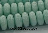 CAM1535 15.5 inches 8*14mm rondelle natural peru amazonite beads