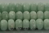 CAM1543 15.5 inches 6*10mm faceted rondelle peru amazonite beads