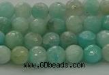 CAM1561 15.5 inches 6mm faceted round Russian amazonite beads