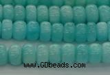 CAM1601 15.5 inches 4*6mm rondelle natural peru amazonite beads