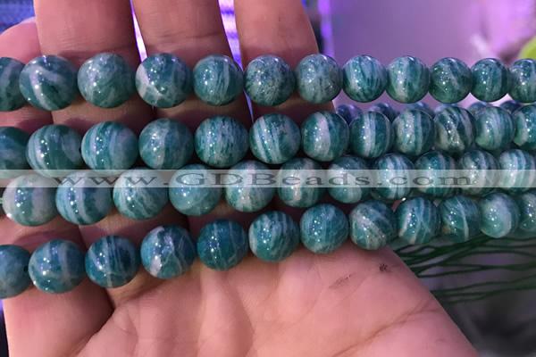 CAM1653 15.5 inches 10mm round Russian amazonite gemstone beads