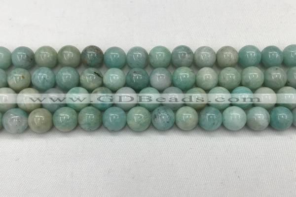 CAM1682 15.5 inches 8mm round natural amazonite beads wholesale