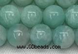 CAM1687 15.5 inches 8mm round natural amazonite beads wholesale