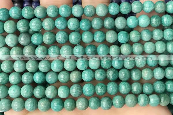 CAM1702 15.5 inches 6mm round Russian amazonite beads