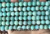 CAM1726 15.5 inches 8mm round amazonite gemstone beads wholesale