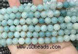 CAM1732 15.5 inches 8mm round amazonite gemstone beads