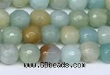 CAM1745 15.5 inches 6mm faceted round amazonite beads wholesale