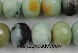 CAM175 15.5 inches 13*18mm faceted rondelle amazonite gemstone beads