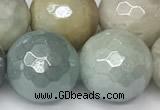 CAM1753 15 inches 12mm faceted round AB-color amazonite beads