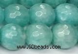 CAM1757 15 inches 10mm faceted round AB-color imitation amazonite beads