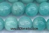 CAM1781 15 inches 8mm - 9mm round amazonite gemstone beads