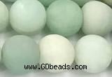 CAM1797 15 inches 8mm round matte amazonite beads