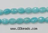 CAM302 15.5 inches 6*8mm oval natural peru amazonite beads wholesale