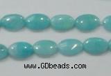 CAM303 15.5 inches 8*12mm oval natural peru amazonite beads wholesale