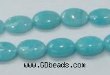 CAM304 15.5 inches 10*14mm oval natural peru amazonite beads wholesale