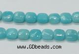 CAM305 15.5 inches 8*8mm square natural peru amazonite beads wholesale