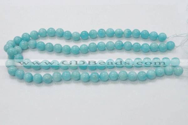 CAM308 15.5 inches 10mm round natural peru amazonite beads wholesale