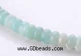 CAM31 4*6mm rondelle natural amazonite gemstone beads Wholesale