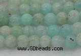 CAM331 15.5 inches 6mm round natural peru amazonite beads