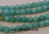 CAM351 15.5 inches 6mm round natural peru amazonite beads wholesale