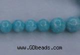 CAM372 15.5 inches 4mm - 10mm round mozambique amazonite beads