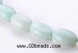 CAM38 flat oval natural amazonite 8*12mm beads Wholesale