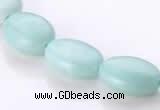 CAM40 natural amazonite flat oval 12*16mm beads Wholesale