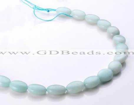 CAM40 natural amazonite flat oval 12*16mm beads Wholesale