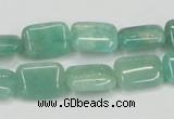 CAM405 15.5 inches 10*14mm rectangle natural russian amazonite beads