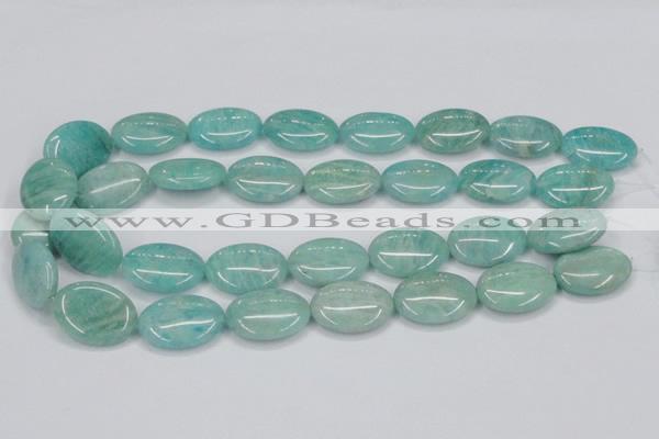 CAM409 15.5 inches 18*25mm oval natural russian amazonite beads