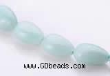 CAM45 8*12mm natural amazonite flat teardrop beads Wholesale