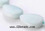 CAM51 natural amazonite 18*25mm flat teardrop beads Wholesale