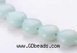 CAM53 10*10mm heart natural amazonite gemstone beads Wholesale