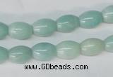 CAM602 15.5 inches 8*11mm rice Chinese amazonite gemstone beads