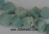 CAM617 15.5 inches 6*6mm cube Chinese amazonite gemstone beads