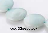 CAM62 natural amazonite 20mm coin gemstone beads Wholesale