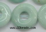 CAM654 15.5 inches 31mm donut amazonite beads wholesale