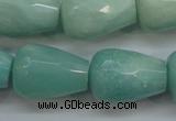 CAM655 15.5 inches 18*25mm faceted teardrop amazonite beads