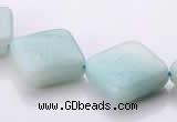 CAM71 6*16*16mm rhombic natural amazonite beads Wholesale