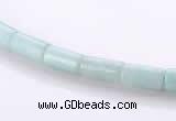 CAM75 4*8mm column natural amazonite gemstone beads wholesale