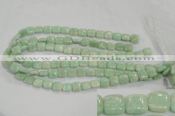 CAM850 15.5 inches 12*12mm square natural Russian amazonite beads