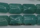 CAM934 15.5 inches 13*18mm rectangle amazonite gemstone beads wholesale