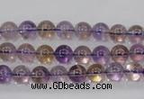 CAN01 15.5 inches 6mm round natural ametrine gemstone beads