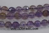 CAN08 15.5 inches 6mm faceted round natural ametrine gemstone beads