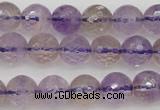 CAN152 15.5 inches 8mm faceted round natural ametrine beads